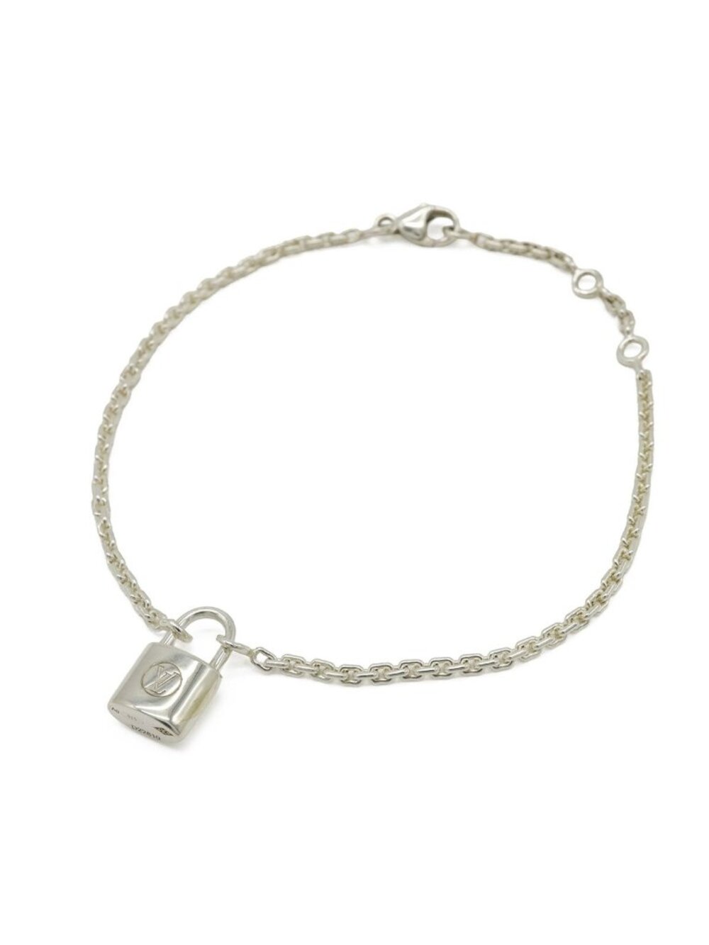 Louis Vuitton Bra Silver Lockit Bracelet Padlock